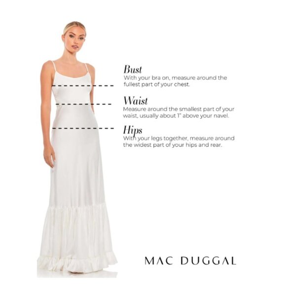NWT Mac Duggal 65357 Bridal Dress Sheer Ivory Nude size 10 - Picture 5 of 6